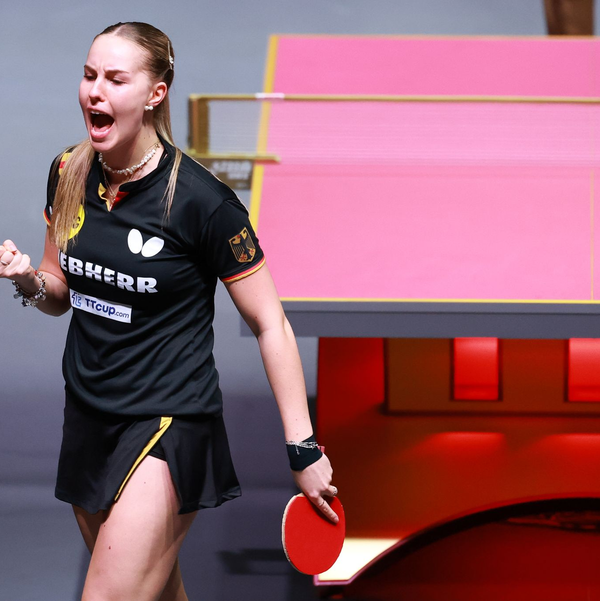 Im EM-Halbfinale: Annett Kaufmann und das deutsche Tischtennis-Team eilen bei der EM in Zadar von Sieg zu Sieg. - Foto: Liu Xu/XinHua/dpa