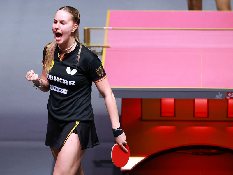 Im EM-Halbfinale: Annett Kaufmann und das deutsche Tischtennis-Team eilen bei der EM in Zadar von Sieg zu Sieg. - Foto: Liu Xu/XinHua/dpa