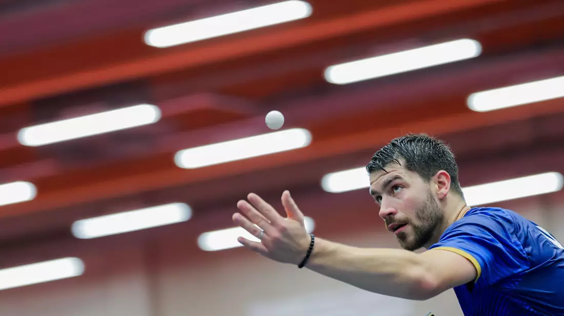 Im EM-Halbfinale: Patrick Franziska und die deutsche Tischtennis-Nationalmannschaft. - Bild: Rolf Vennenbernd/dpa