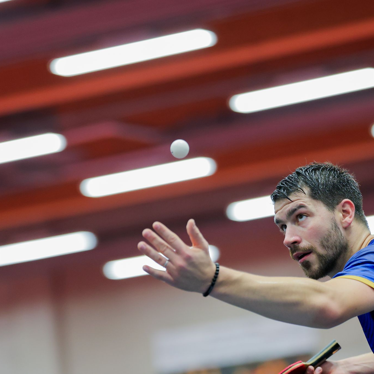 Im EM-Halbfinale: Patrick Franziska und die deutsche Tischtennis-Nationalmannschaft. - Foto: Rolf Vennenbernd/dpa