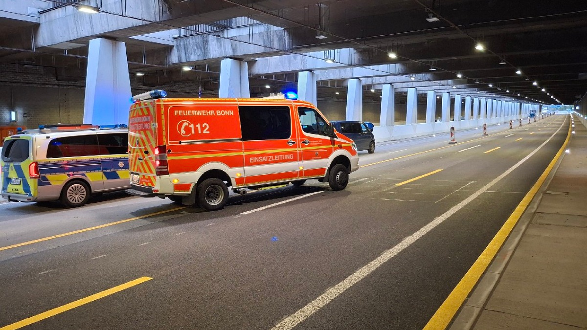 FW-BN: Rauchentwicklung im Straßentunnel - Foto: presseportal.de
