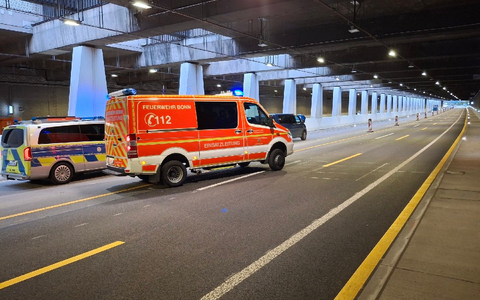 FW-BN: Rauchentwicklung im Straßentunnel - Foto: presseportal.de