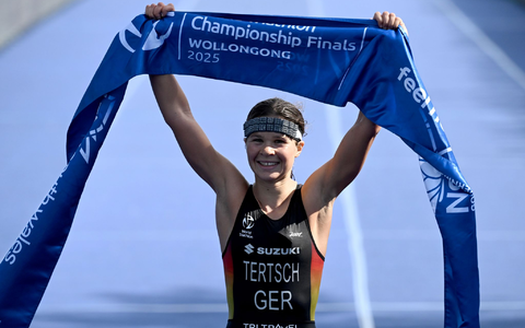 Im Sprint zum WM-Titel: Lisa Tertsch - Foto: Dean Lewins/AAP/dpa