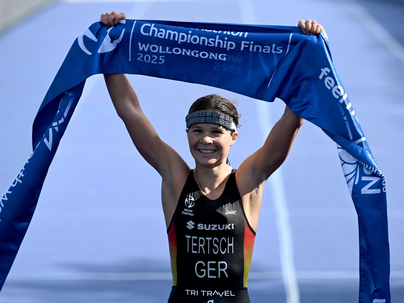 Im Sprint zum WM-Titel: Lisa Tertsch - Foto: Dean Lewins/AAP/dpa