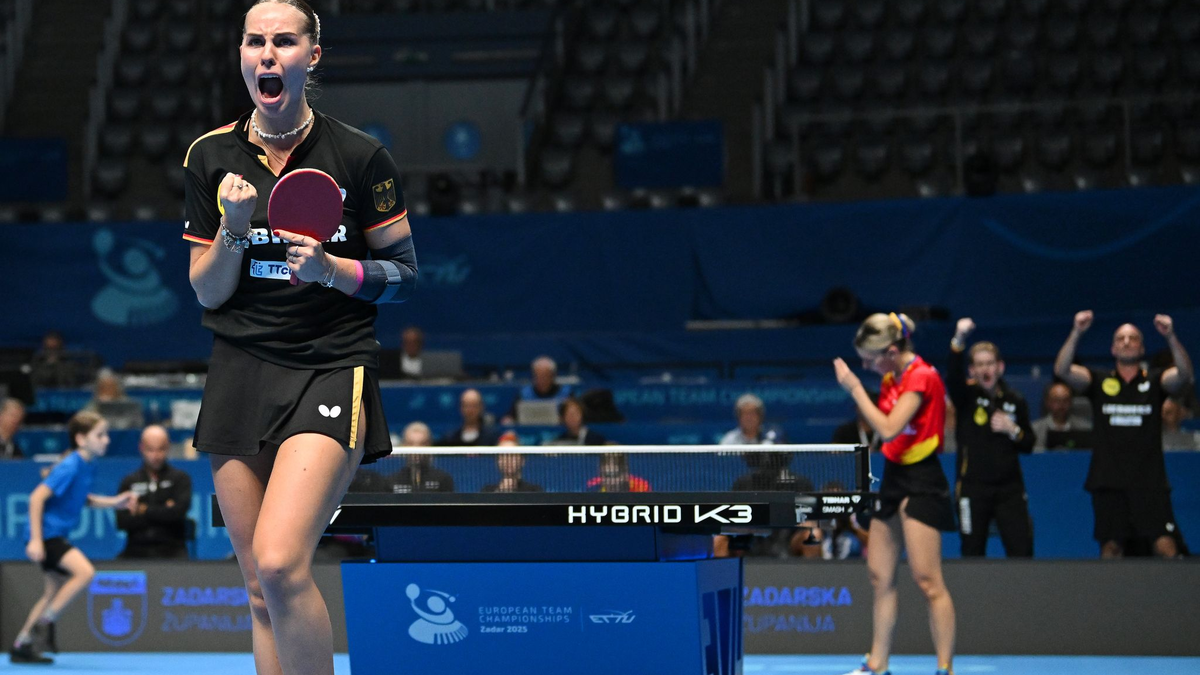 Tischtennis-Europameisterin Annett Kaufmann. - Foto: Manfred Schillings/dpa