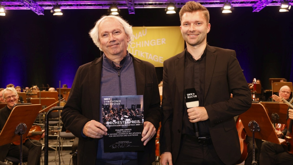 Vielstimmige Donaueschinger Musiktage erzielen Rekordauslastung / SWR Symphonieorchester verleiht Orchesterpreis an Philippe Leroux / Rekordauslastung von 97 % - Foto: presseportal.de