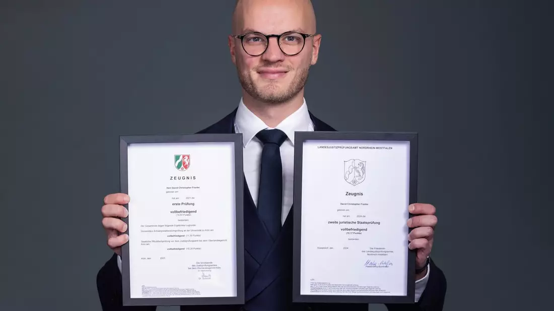 David C. Franke von der Jura Masterclass: Warum Fleiß allein nicht reicht – die verbreitetsten Mythen über das Jurastudium - Bild: presseportal.de