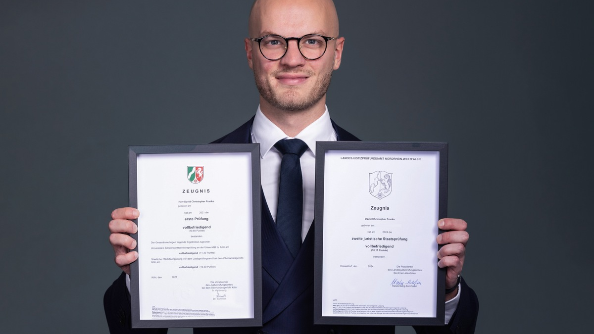 David C. Franke von der Jura Masterclass: Warum Fleiß allein nicht reicht – die verbreitetsten Mythen über das Jurastudium - Foto: presseportal.de