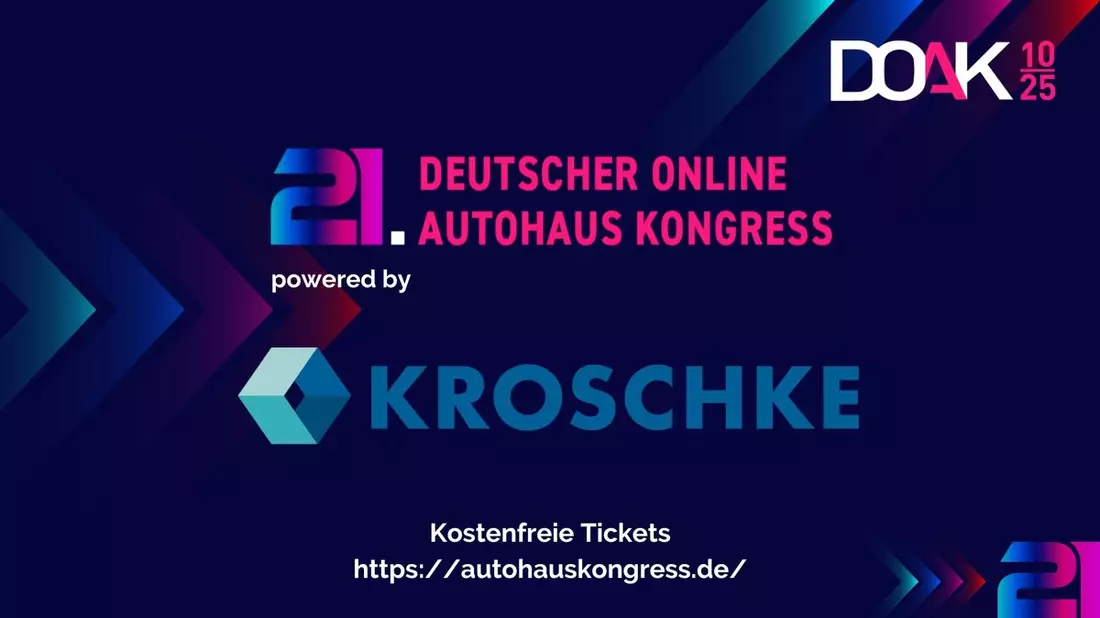 Partner der ersten Stunde / Sponsor Kroschke mit Beitrag zur digitalen Inventur beim 21. Deutschen Online Autohaus Kongress (DOAK) - Bild: presseportal.de
