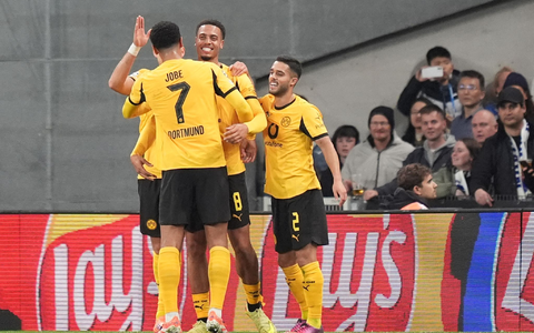 Bejubelt sein Tor: Felix Nmecha. - Foto: Marcus Brandt/dpa Bejubelt sein Tor: Felix Nmecha. - Foto: Marcus Brandt/dpa