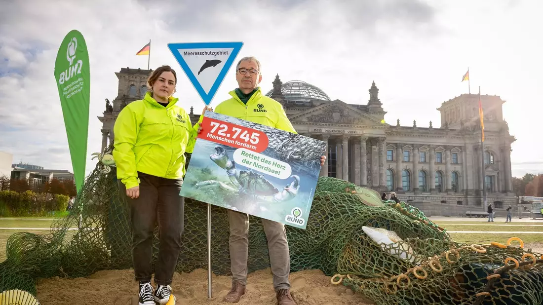Schutzgebiet ohne Schutz: Rettet das Herz der Nordsee / BUND und über 72.000 Menschen fordern Verbot für Grundschleppnetzfischerei - Bild: presseportal.de
