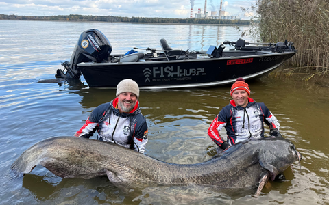Zwei Angler in Polen haben einen fast drei Meter langen Wels gefangen. (Foto Handout) - Foto: Polska Akademia Wedkarska/dpa