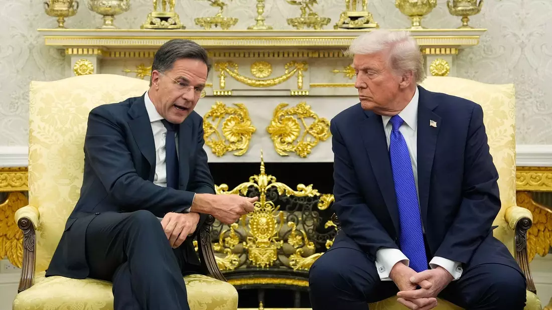 Nato-Chef Rutte besuchte US-Präsident Trump im Weißen Haus. - Bild: Alex Brandon/AP/dpa