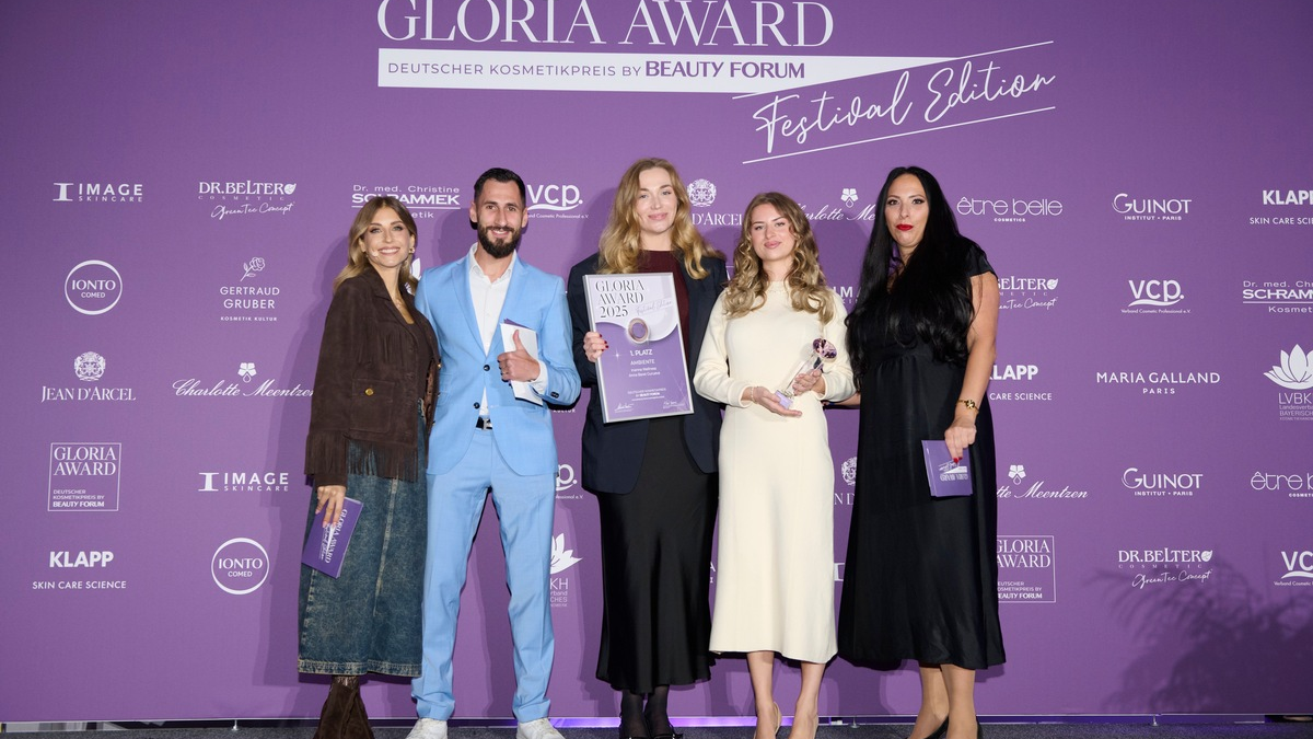 Inanna Wellness® gewinnt den Gloria Award 2025: Gold für Ambiente, Silber für Medical Beauty - Wo Wissenschaft auf Seele trifft - und jedes Detail Absicht hat. - Foto: presseportal.de