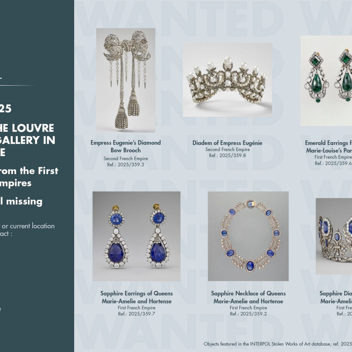 Nach den Einbrechern in den Louvre wird international gefahndet. - Foto: Uncredited/Interpol via AP/dpa