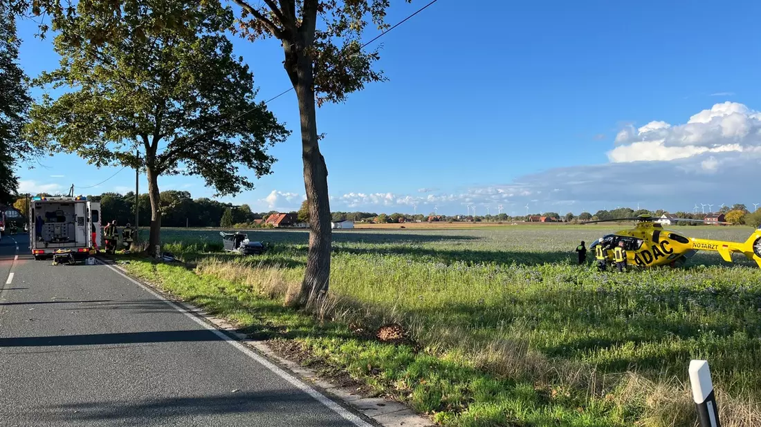 POL-MI: Schwerer Verkehrsunfall in Stemwede OT Oppendorf, Brockumer Straße - Bild: presseportal.de