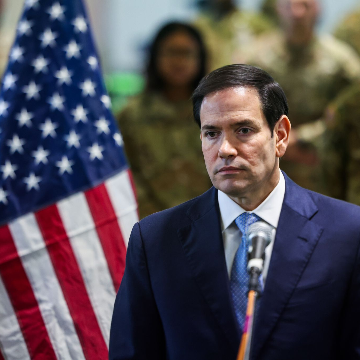 Die USA wollen nach Worten von Außenminister Rubio sicherstellen, dass die Waffenruhe hält.  - Foto: Fadel Senna/Pool AFP via AP/dpa