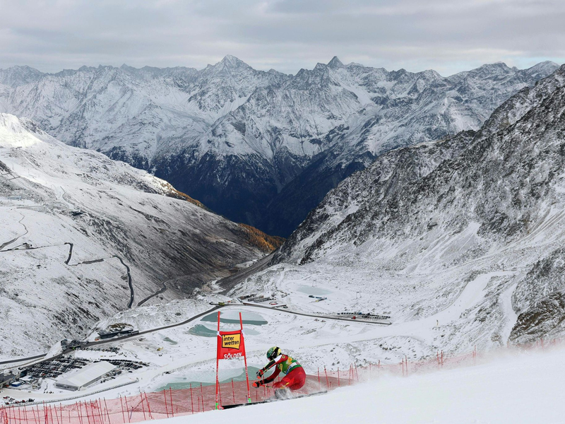 Die Österreicherin Julia Scheib feierte in Sölden ihren ersten Weltcup-Sieg. - Foto: Expa/Johann Groder/APA/dpa