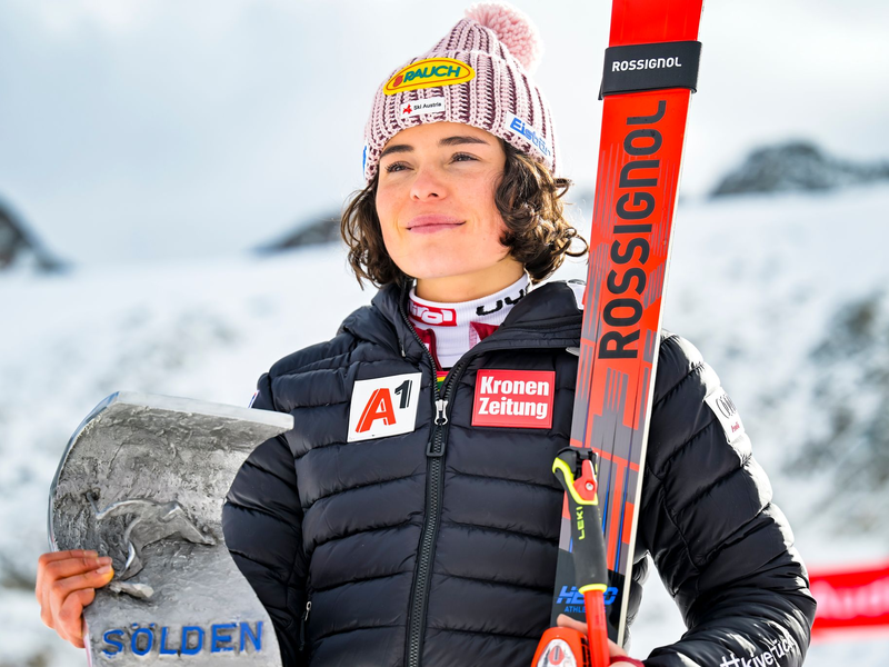 Beendete die Leiden der Österreicherinnen: Julia Scheib. - Foto: Gian Ehrenzeller/KEYSTONE/dpa