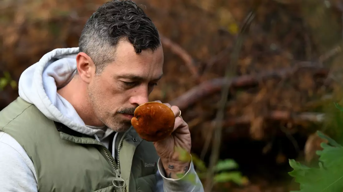 Moritz Schmid unterwegs in seinem Heimatwald. - Bild: Lilli Förter/dpa