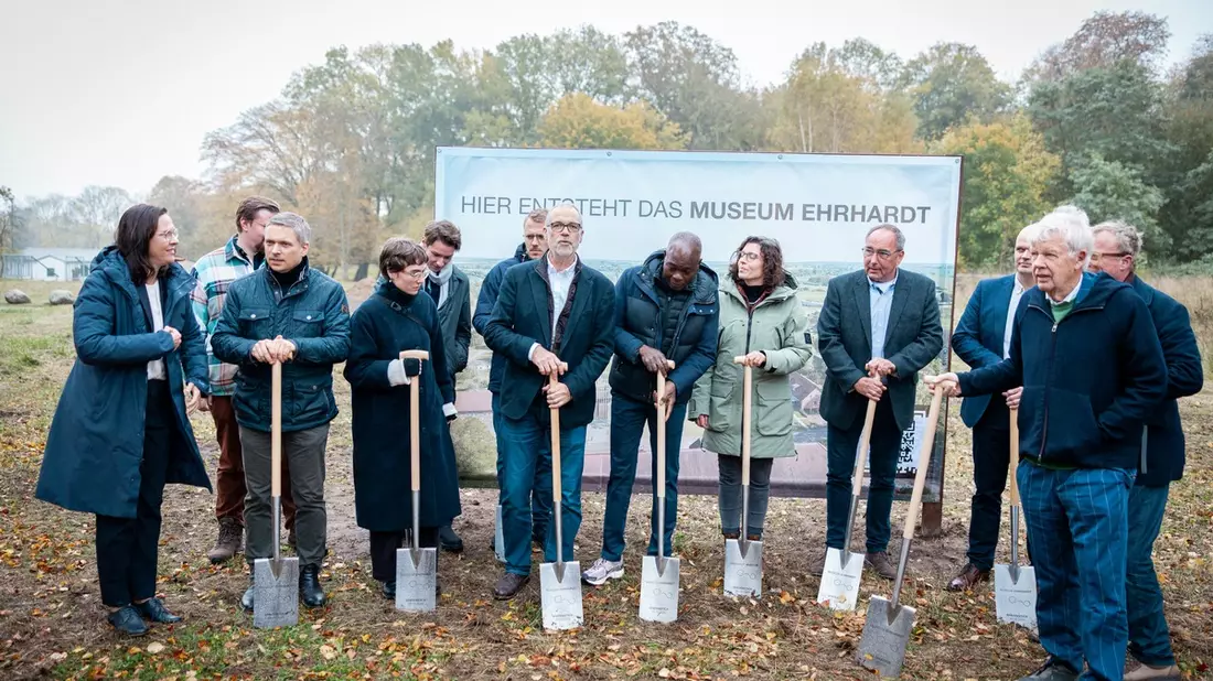 Spatenstich für Kunstmuseum / Museum Ehrhardt ensteht in der Gemeinde Upahl - Bild: presseportal.de