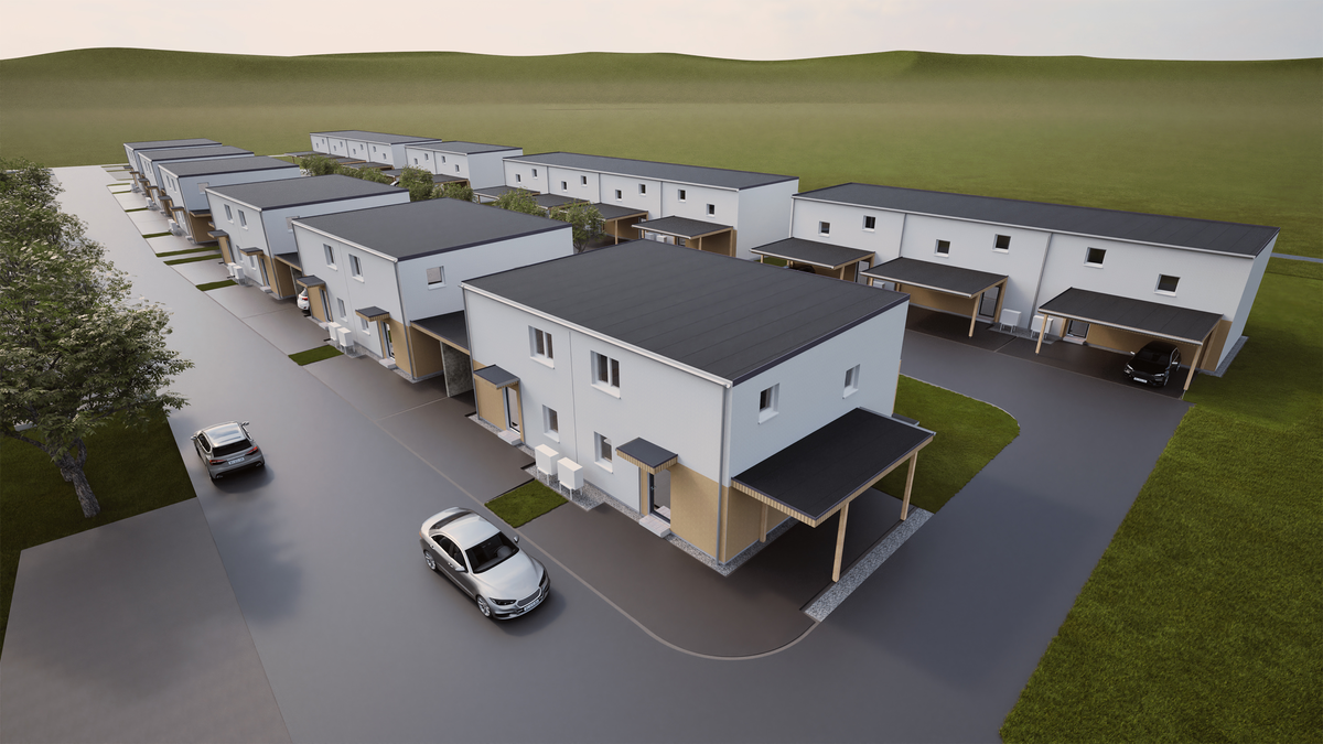 HARTL HAUS-Reihenhausanlage Mistelbach - Foto: HARTL HAUS (Abdruck honorarfrei) über pressetext.de