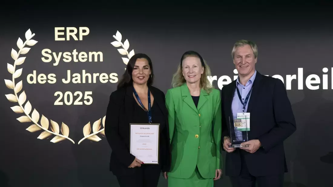 Scopevisio gewinnt Gold: ERP-System des Jahres 2025 in der Kategorie Künstliche Intelligenz - Bild: presseportal.de