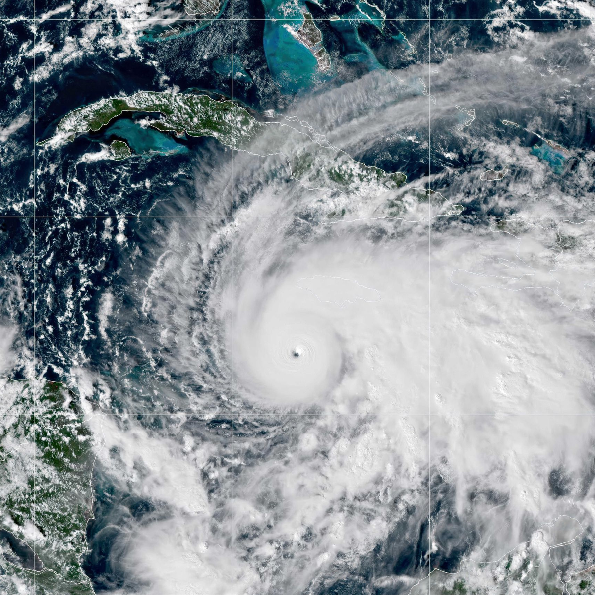 Hurrikan «Melissa» hat Jamaika erreicht. - Foto: Goes-19/Cira/Noaa/Planet Pix via ZUMA Press Wire/dpa