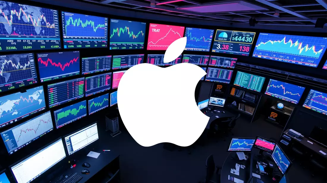 Las acciones de Apple rozan el cielo ante la presentación de resultados trimestrales Illustration mit AI erstellt übermittelt durch boerse-global.de