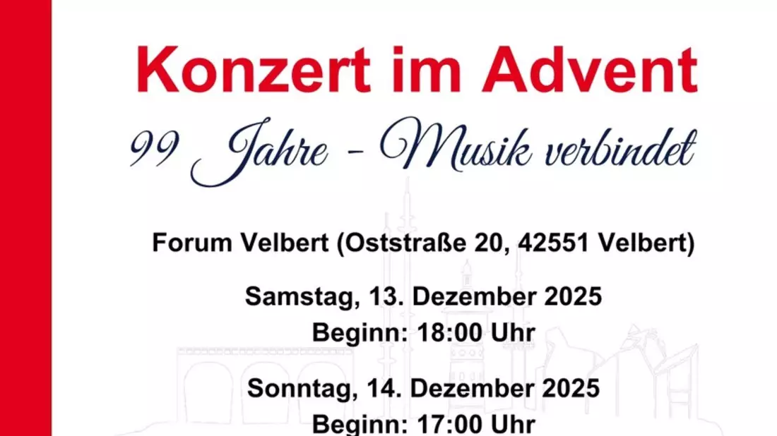 FW-Velbert: Traditionelle Adventskonzerte des Musikzugs stehen bevor - Bild: presseportal.de