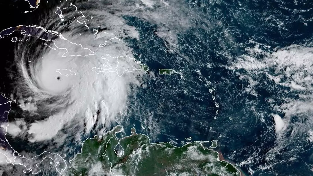 «Melissa» könnte als stärkster Hurrikan auf Jamaika treffen, der die Karibikinsel seit Beginn der Aufzeichnungen je erreicht hat.    - Bild: Uncredited/NOAA/AP/dpa