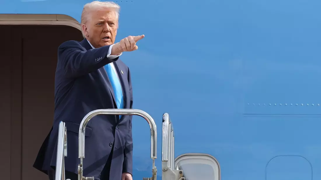 US-Präsident Donald Trump hat Wurzeln in Rheinland-Pfalz. - Bild: Kim Kyung-Hoon/Pool Reuters via AP/dpa