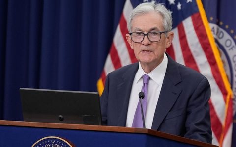 Hält KI nicht für eine Blase: Fed-Chef Powell. - Foto: Manuel Balce Ceneta/AP/dpa