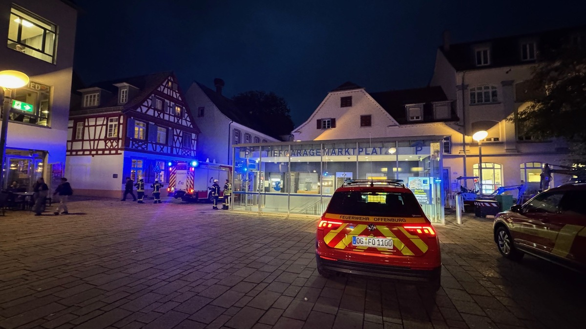 FW-OG: Feueralarm in Tiefgarage am Marktplatz - Foto: presseportal.de