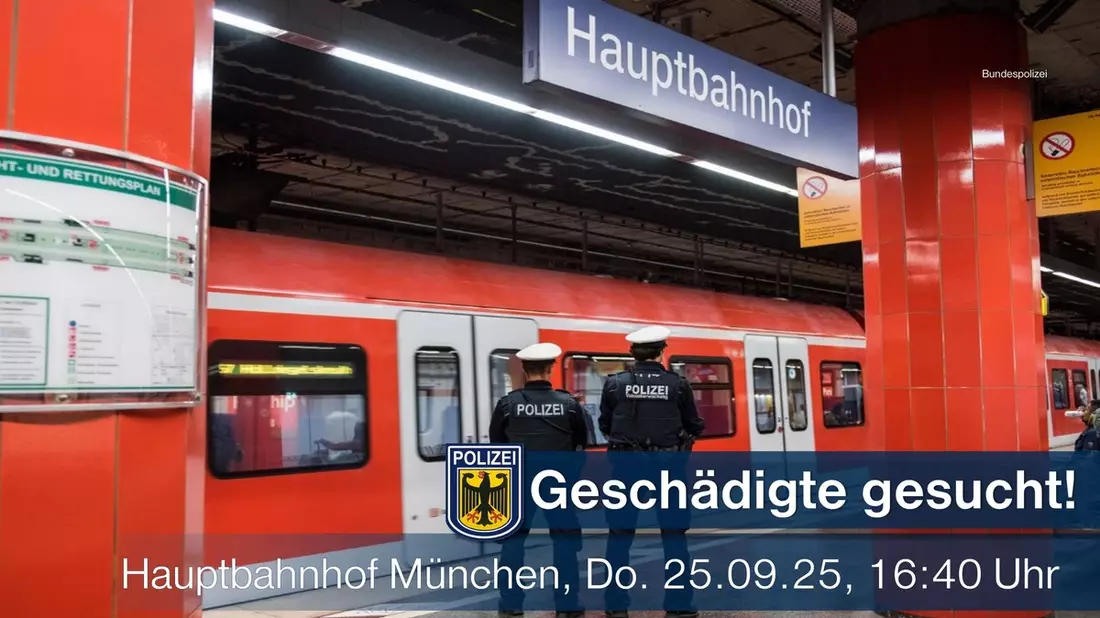 Bundespolizeidirektion München: Heimlich gefilmt / Geschädigte gesucht - Bild: presseportal.de