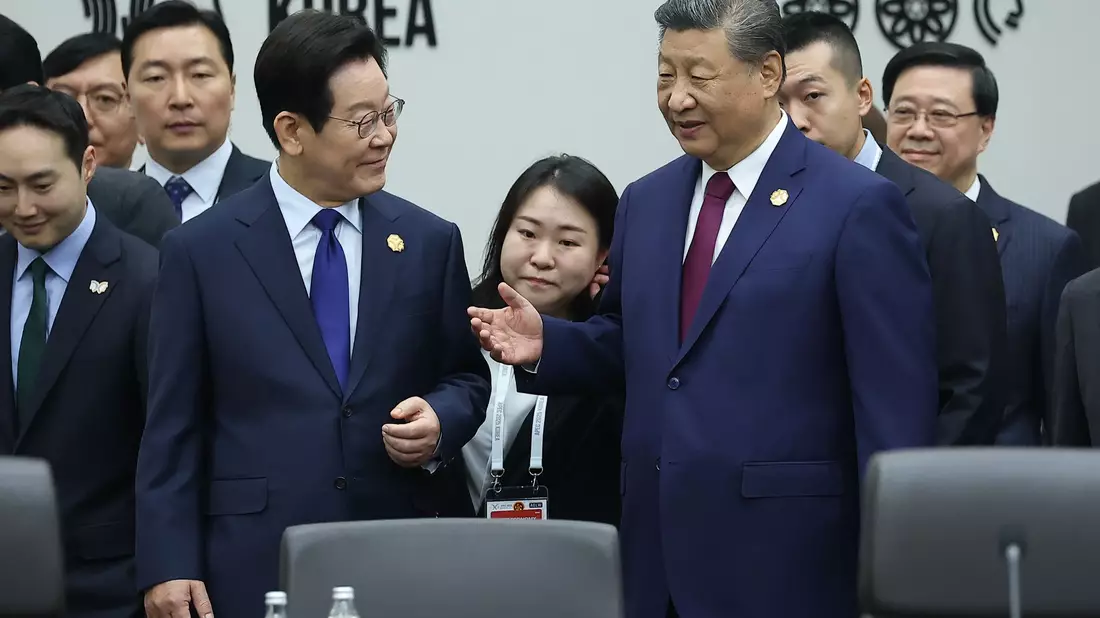 Chinas Präsident Xi forderte von den Apec-Partnern von mehr Zusammenarbeit.  - Bild: Uncredited/Yonhap/AP/dpa