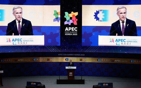 Kanadas Premierminister traf Chinas Staatschef Xi beim Apec-Gipfel - Foto: Ng Han Guan/AP/dpa