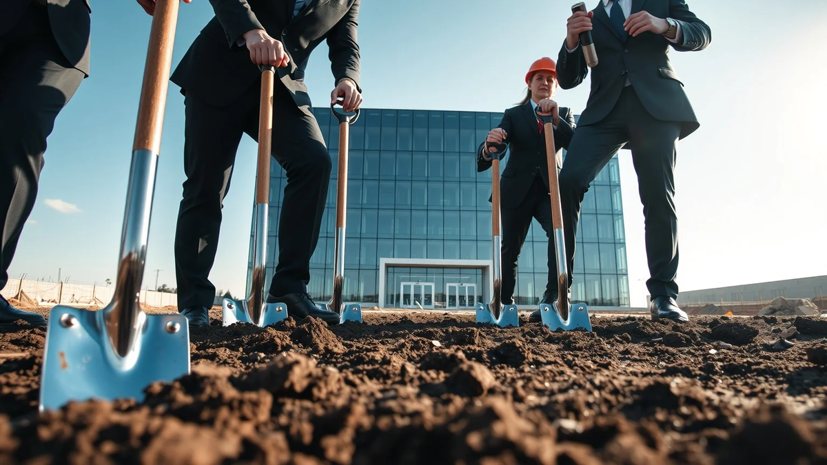 Porsche Inter Auto: Spatenstich für 6.000 m² Autohaus - Foto: über boerse-global.de