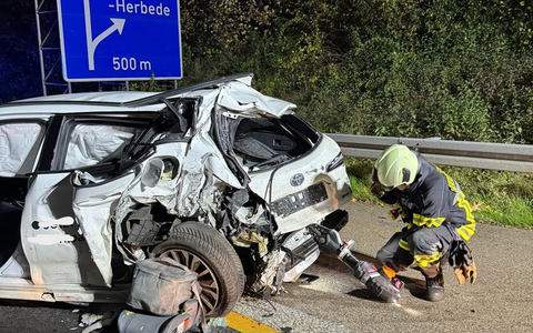 FW-EN: Verkehrsunfall auf Autobahn - Foto: presseportal.de