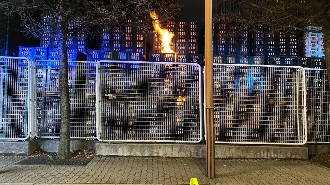 POL-PDPS: Leergutbrand bei der Park-Brauerei - Bild: presseportal.de