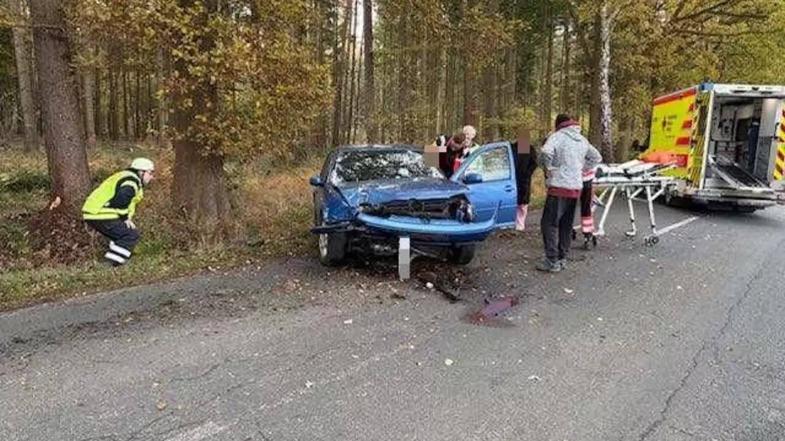 POL-STD: 18-jähriger Autofahrer gegen Baum geprallt und verletzt - Bild: presseportal.de