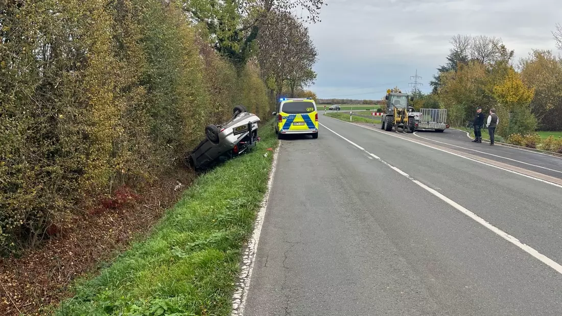 POL-COE: Ascheberg, Herbern / Auto überschlägt sich - Alkoholverdacht beim Fahrer - Bild: presseportal.de