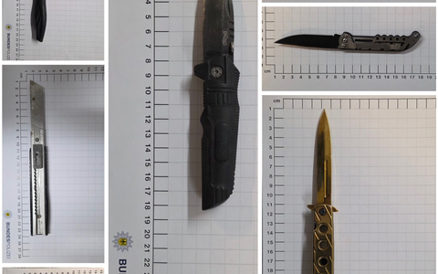 BPOL NRW: Bundespolizei beschlagnahmt am Wochenende acht Messer im Gelsenkirchener Hauptbahnhof - Foto: presseportal.de