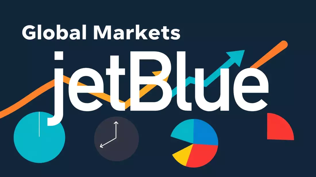 Acquisition Speculation Swirls Around JetBlue Stock Illustration mit AI erstellt übermittelt durch boerse-global.de