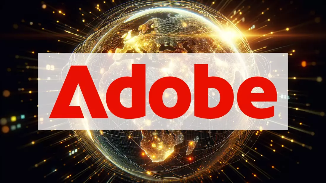 Adobe Aktie: Absturz geht weiter! Illustration mit AI erstellt übermittelt durch boerse-global.de