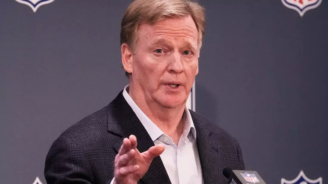 NFL-Commissioner Roger Goodell will Football zum globalen Sport machen.  - Bild: Richard Drew/AP/dpa