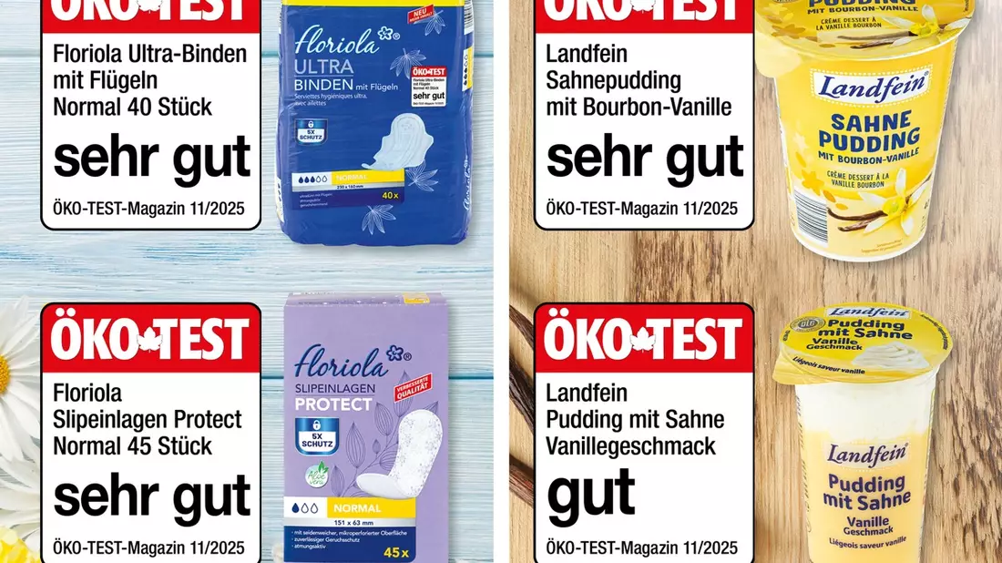 Vanillepudding und Hygieneprodukte von NORMA überzeugen in der November-Ausgabe von ÖKO-TEST / Dreimal sehr gut, einmal gut für NORMA-Eigenmarken - Bild: presseportal.de