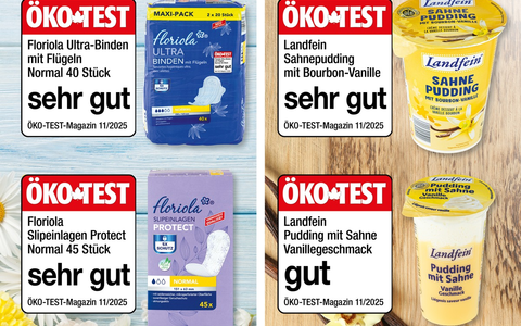 Vanillepudding und Hygieneprodukte von NORMA überzeugen in der November-Ausgabe von ÖKO-TEST / Dreimal sehr gut, einmal gut für NORMA-Eigenmarken - Foto: presseportal.de
