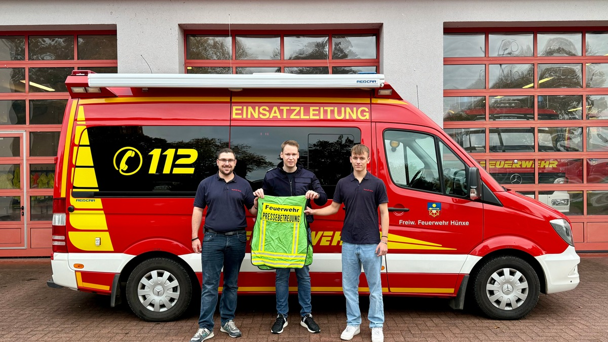 FW Hünxe: Neue Pressesprecher bei der Freiwilligen Feuerwehr Hünxe - Foto: presseportal.de