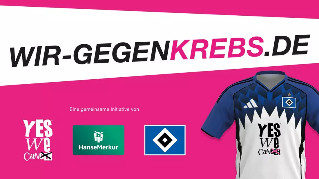 Wir gegen Krebs - Vorsorge kann Leben retten: HSV, HanseMerkur und yeswecan!cer machen sich gemeinsam stark für Krebsvorsorge - Bild: presseportal.de